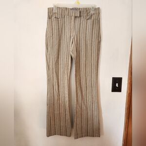 Per Una Sriped Neutral Cropped Pants Size 10